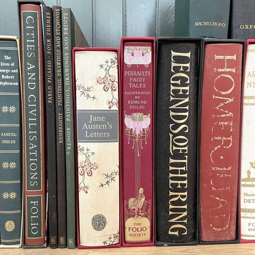 561 - Thirty one 'Folio Society' books on diverse subjects. Including The Normans, Icelandic Sagas, Celtic... 