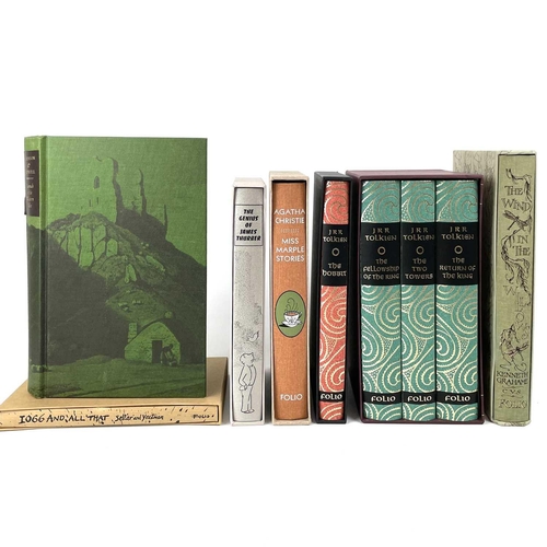 562 - The Lord of the Rings Trilogy and the Hobbit. THE FOLIO SOCIETY. 'The Lord of the Rings,' three vols... 