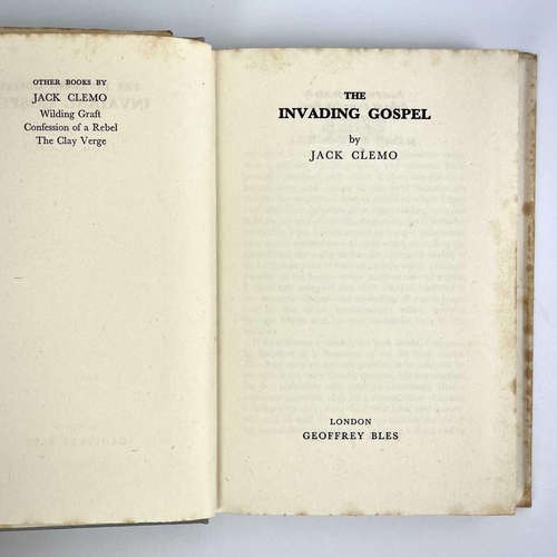 6 - Six works by Jack Clemo. 'Wilding Graft,' first edition, original cloth, vg, Chatto and Windus, 1948... 