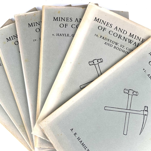 61 - Cornish Mining Interest. 'Mines and Miners of Cornwall,' clear run from I to VI plus vol IX, card wr... 