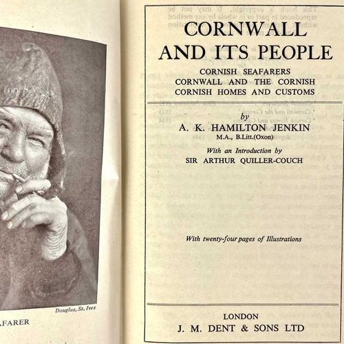 63 - A. K. HAMILTON JENKIN. 'Cornwall and its People,' Reprint, original cloth, clipped dj, J. M. Dent & ... 