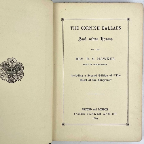 66 - ROBERT STEPHEN HAWKER. Six books and three booklets. 'The Life and Letters of R. S. Hawker,' by C. E... 