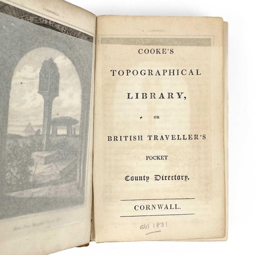 69A - 'Cooke's Topographical Library, or British Traveller's Pocket County Directory. CORNWALL,' half leat... 