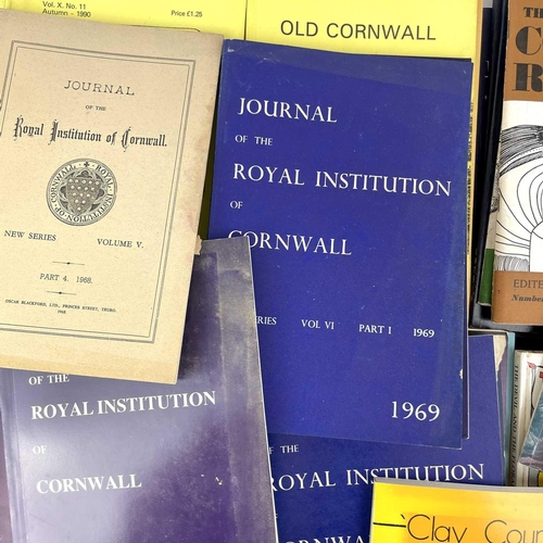 7 - Cornish journals and reviews. A collection of the 'Journal of the Royal Institution of Cornwall,' 'O... 