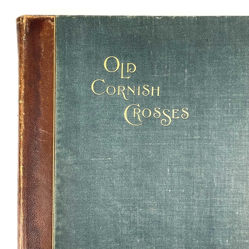 73 - ARTHUR G. LANGDON. 'Old Cornish Crosses'. Large paper edition, signed by author, 37/54, original clo... 