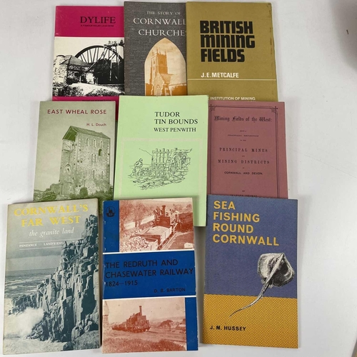 79 - Sixty-five booklets and pamphlets on Cornwall and mining. Including . K. Hamilton's 'Mines and Miner... 