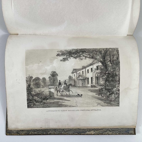 86 - Col COCKBURN. 'Views of Glynn House near Bodmin, Cornwall', Full original leather with ornate gilt d... 