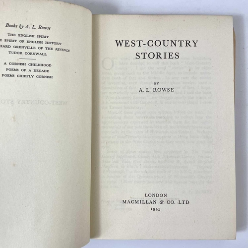 88 - A. L. Rowse. Six books and three pamphlets including 'Order of Service'. 'The Question of the House ... 