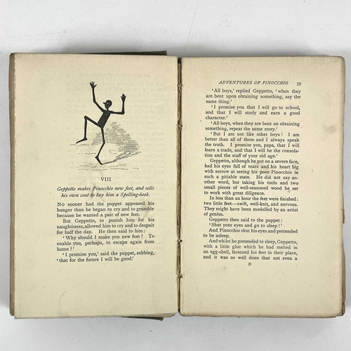 89 - C. COLLODI. ‘The Story of a Puppet or The Adventures of Pinocchio,’ The Children's Library, original... 