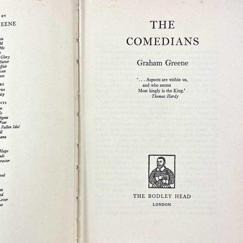 95 - Six Graham Greene first editions and a reprint. 'The Comedians,' first edition, original cloth, uncl... 