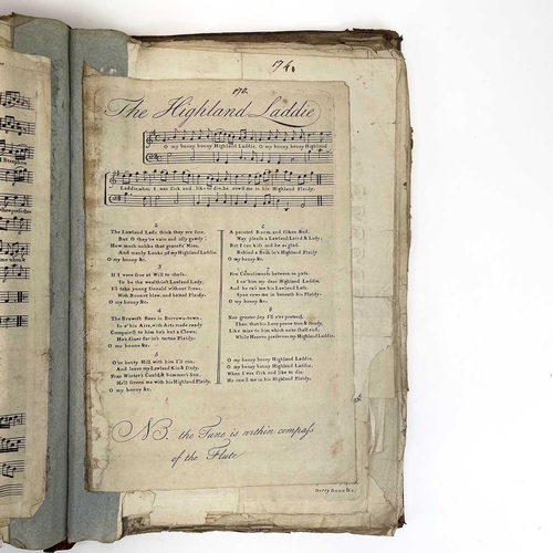 96 - An early example of 'God Save the King' and other printed popular music. Sammelband of mid 18th cent... 