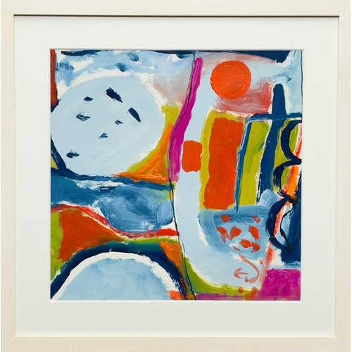 105 - Janet LYNCH (1938) May Oil on paper, inscribed, further signed to verso, 28 x 28cm.This is framed an... 