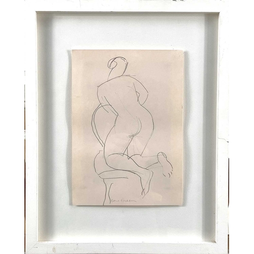 119 - Rose HILTON (1931-2019) Nude Figure  Pencil drawing Signed Paper size 29.5 x 21cm Provenance - Rose ... 