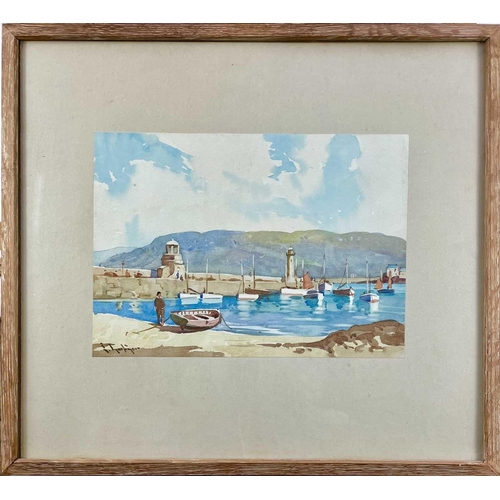 149 - Lewis MORTIMER (XIX-XX) St Ives Harbour Watercolour signed, 24 x 34cm.