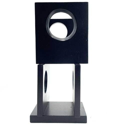 150 - John Crowther after Barbara HEPWORTH Four Square A black lacquered copy of the sculptors original ma... 