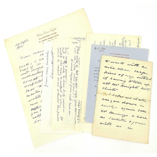 16 - Dame Laura Knight RA 1877-1970 Six handwritten letters and a short note. A charming archive of lette... 