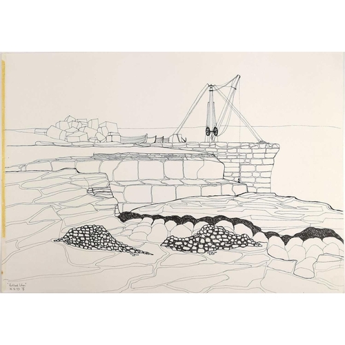 164 - Sheila TOLLEY (1939) St. Ives Harbour Along with another drawing of St Ives harbour and other works ... 