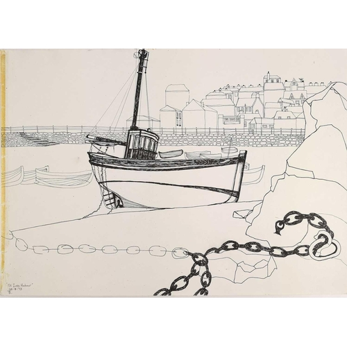 164 - Sheila TOLLEY (1939) St. Ives Harbour Along with another drawing of St Ives harbour and other works ... 