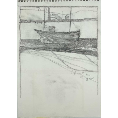 187 - Sheila TOLLEY (1939) A well filled sketchbook of drawings with West Penwith as their subject, along ... 