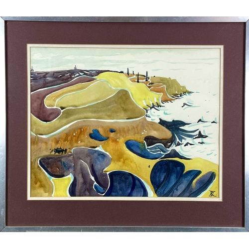 194 - Elizabeth Rosemary ZIAR (1919-2003) North Coast, West Penwith Watercolour Signed 38 x 48cmThis work ... 