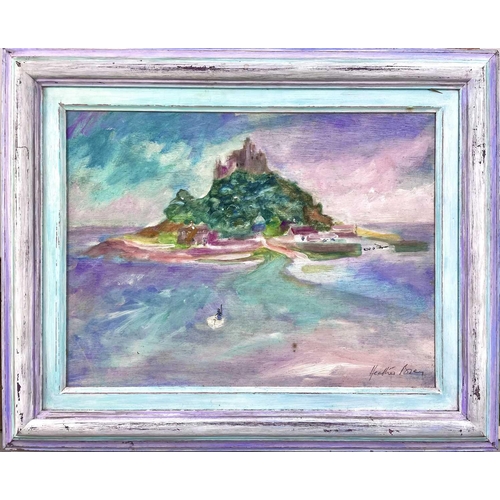 209 - Heather BRAY (XX-XXI) St Michaels Mount Oil on board, signed, 30 x 39cm.