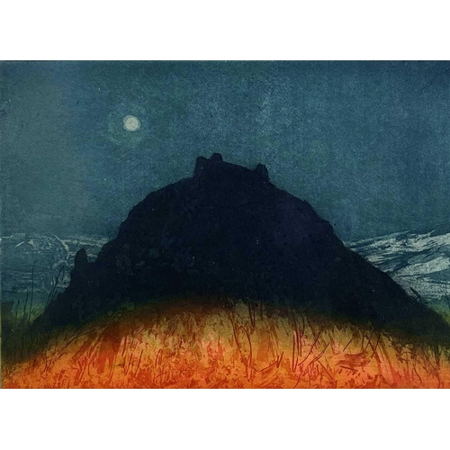 214 - Alan RANKLE (1952) 'Paysage' & 'Montsegar'  Two etching/aquatints Each signed, inscribed and numbere... 