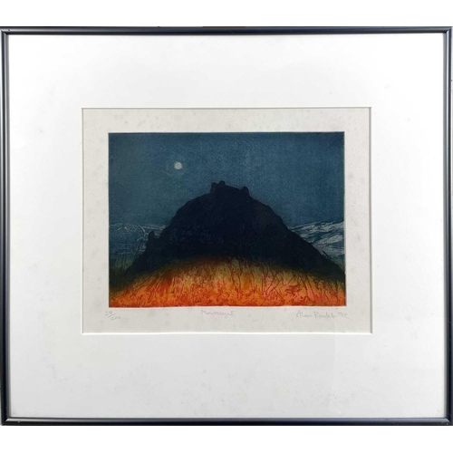 214 - Alan RANKLE (1952) 'Paysage' & 'Montsegar'  Two etching/aquatints Each signed, inscribed and numbere... 