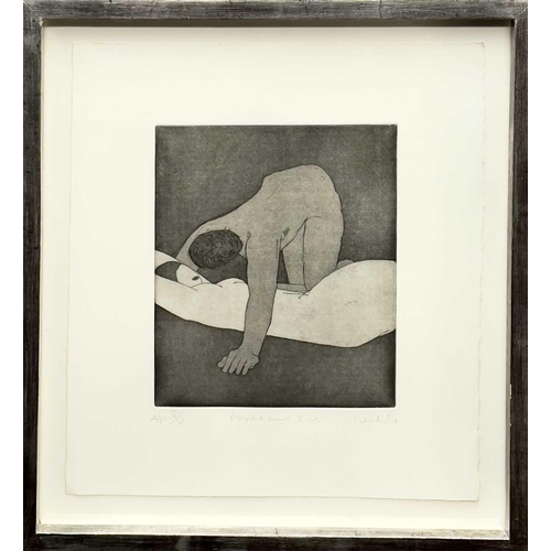 219 - Karl WESCHKE (1925-2005) Psyche and Eros  Etching Signed and inscribed Numbered AP III/V Artist's la... 