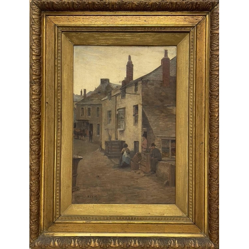 22 - William EADIE (1846-1926) Old St Ives Oil on panel, signed and dated 1893, old labels to verso, 44 x... 