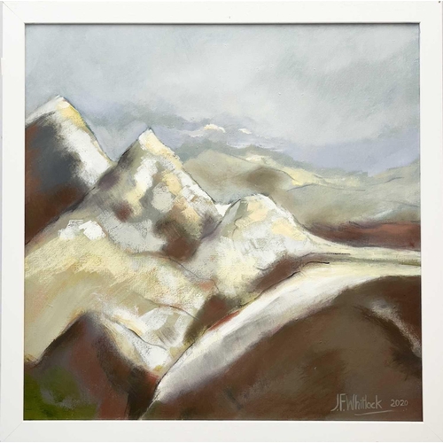 221 - Jim WHITLOCK (1944) Distant Snow Peaks - Nepal Oil on canvas, signed and dated 2020, 61x61cm