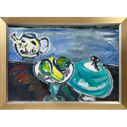 256 - Tim NEWMAN (1956) Still Life in Romi's Studio Oil on panel Signed 48 x 70cm From the Personal Collec... 