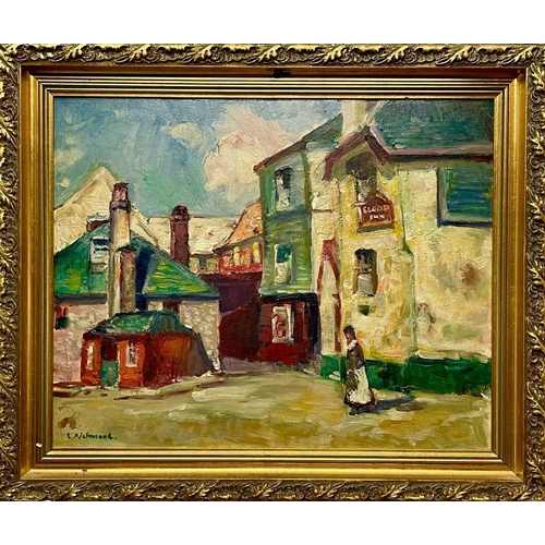 263 - Leonard RICHMOND (1889-1965) Sloop Inn, St Ives Oil on board, signed, 38 x 48cm.