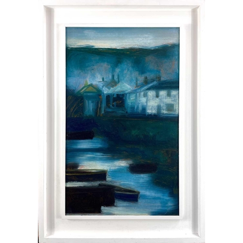 266 - Jack PENDER (1918-1998) Evening, Mousehole  Oil on board Signed to verso 75 x 45.5 cmThis oil is in ... 