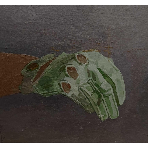 289 - Francis HEWLETT (1930-2012) Three works Gloved Hand, oil on board, signed and dated 1970, 34x31cm to... 