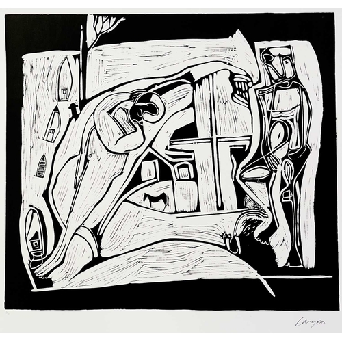 29 - Peter LANYON (1918-1964) The Returned Seaman Lithograph Signed Numbered 7/90 Image size 63 x 70cm Sh... 