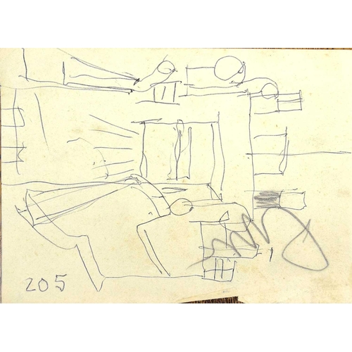 294 - Sven BERLIN (1911-1999) A large collection of loose drawings Mixed media Some signed, dated and embo... 