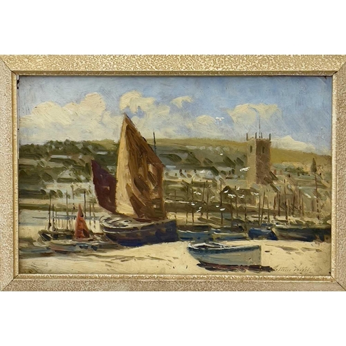 31 - Arthur WHITE (1865-1953) St Ives Oil on board, signed, 20x31cm