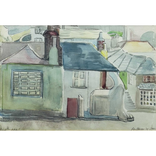 320 - Isobel Atterbury HEATH (c.1909-1989) Porthmeor Square, St Ives Watercolour, signed and inscribed, to... 