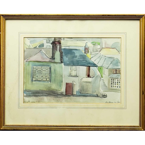 320 - Isobel Atterbury HEATH (c.1909-1989) Porthmeor Square, St Ives Watercolour, signed and inscribed, to... 