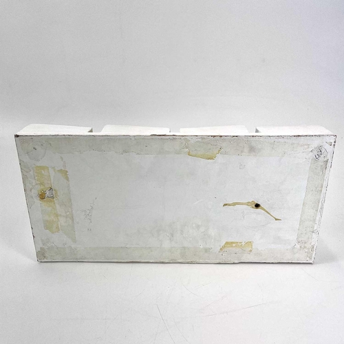 340 - Paul MOUNT (1922-2009) Geometric Form  Sculpture, moulded plaster on board 46 x 22 x 7cm Provenance ... 