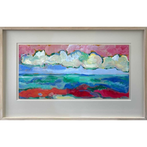 341 - Tim NEWMAN (1956) Seascape, Perranuthnoe Oil on board Signed and dated '04 Further signed to verso 3... 