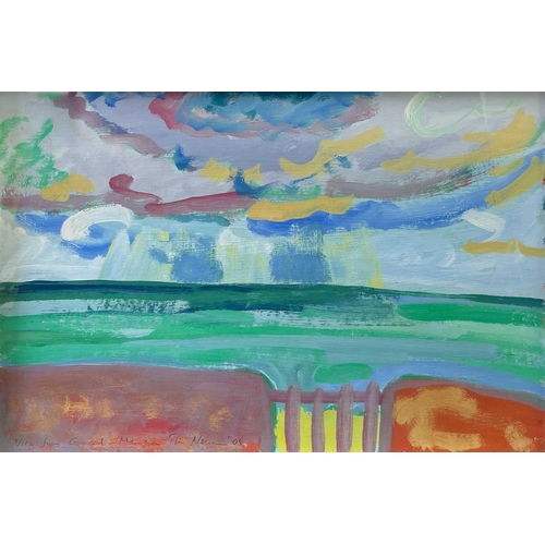 382 - Tim NEWMAN (1956) View from Goonearl: Marazion Gouache Signed and dated '04 28 x 39cm From the Perso... 