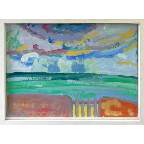 382 - Tim NEWMAN (1956) View from Goonearl: Marazion Gouache Signed and dated '04 28 x 39cm From the Perso... 