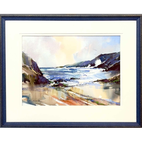 391 - Ray BALKWILL (1948) Cornish Coast Watercolour, signed, 43x60cm