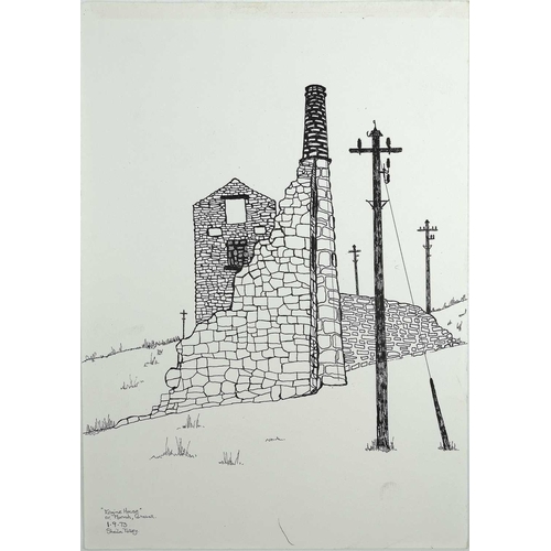 414 - Sheila TOLLEY (1939) Engine House nr. Morvah Cornwall, along with other works Ink on paper Signed an... 