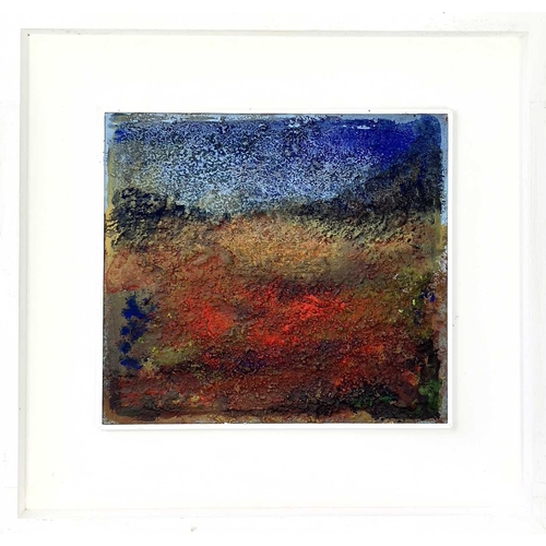 430 - Essex TYLER (XX-XXI) Morvah Reds Mixed media Signed and inscribed to verso 32 x 35cm