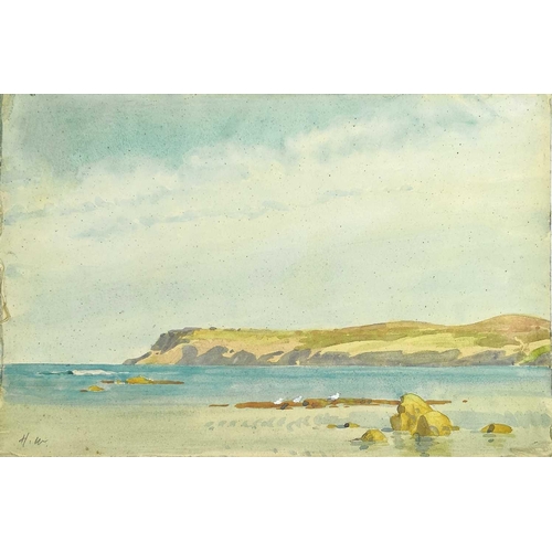 438 - Hubert Lindsay WELLINGTON (1879-1967) Sennen Cove, along with three other works by the same hand. Wa... 