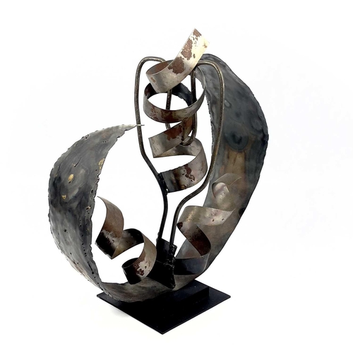 440 - Contemporary British School Untitled (Abstract form) Steel 42 x 56cm