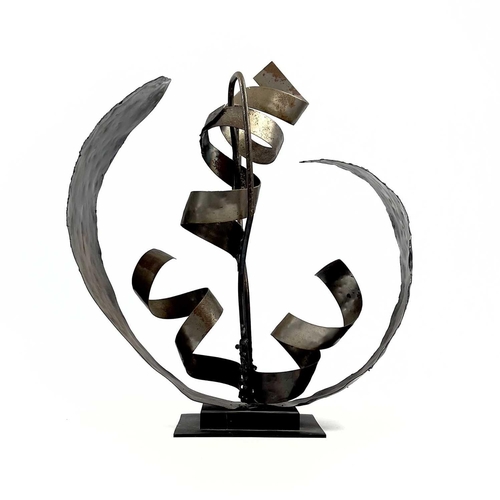 440 - Contemporary British School Untitled (Abstract form) Steel 42 x 56cm