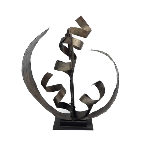 440 - Contemporary British School Untitled (Abstract form) Steel 42 x 56cm